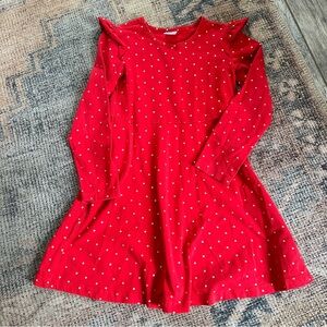 Hanna Andersson Red Polka Dot Dress sz 8